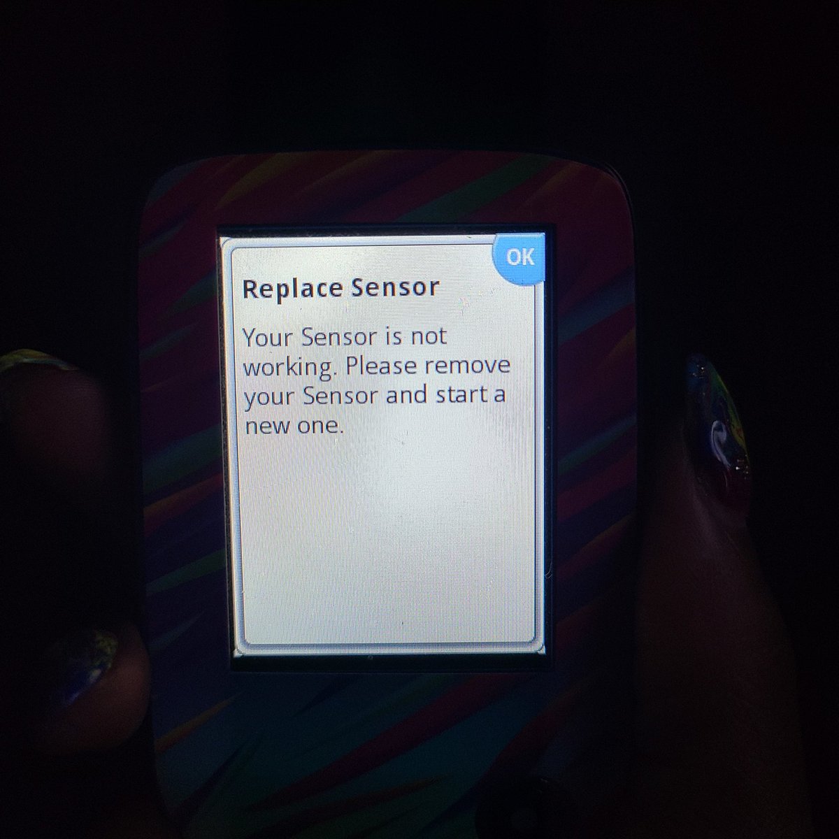 AnitaNBrown's tweet image. This was NOT pleasant to wake up to!!!!!
This is now the 2nd sensor that failed me and NO HELP was provided!
#SensorFailure #FreeStyleLibre2Annoyance #PissedOffDiabetic