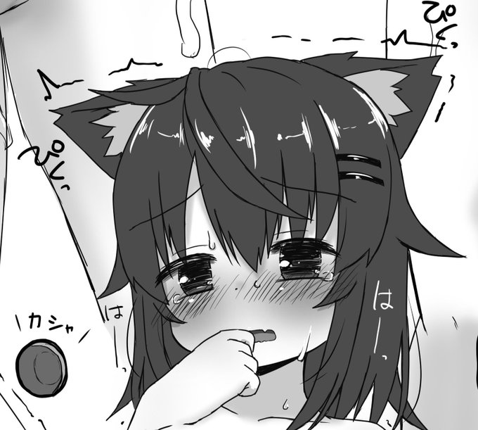 ほっぺ真っ赤なウケツケジョウサンかわいいね… #ほっぺの斜線は可愛い 