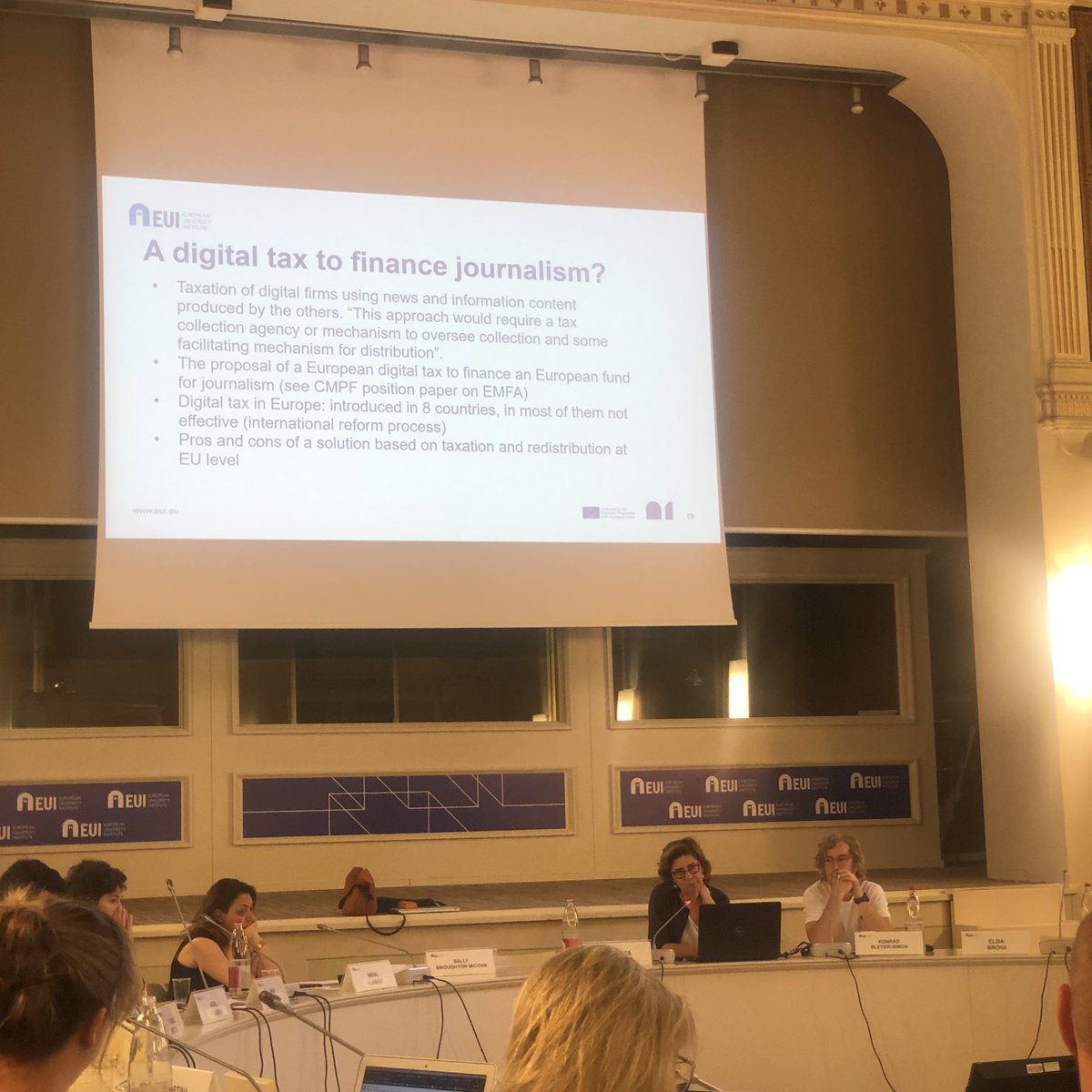Marie Palmer (@marie_palm) on Twitter photo What about a digital tax to finance journalism? <a href="/robertacarlini/">roberta carlini</a> at the #JournoSchool #cmpf23 for the <a href="/EUI_CMPF/">Centre for Media Pluralism and Media Freedom</a> #journalism What about a digital tax to finance journalism? <a href="/robertacarlini/">roberta carlini</a> at the #JournoSchool #cmpf23 for the <a href="/EUI_CMPF/">Centre for Media Pluralism and Media Freedom</a> #journalism