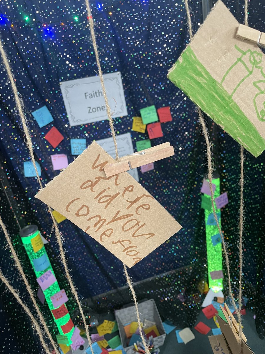 SancroftAcademy's tweet photo. Such a wonderful #prayerspace in the Primary Phase this week where all members of the community are invited to explore and reflect on our school values #SancroftValues #SancroftFamily💜 @integrateyfc @StBenetsMAT https://t.co/ZmCZIa7C9h
