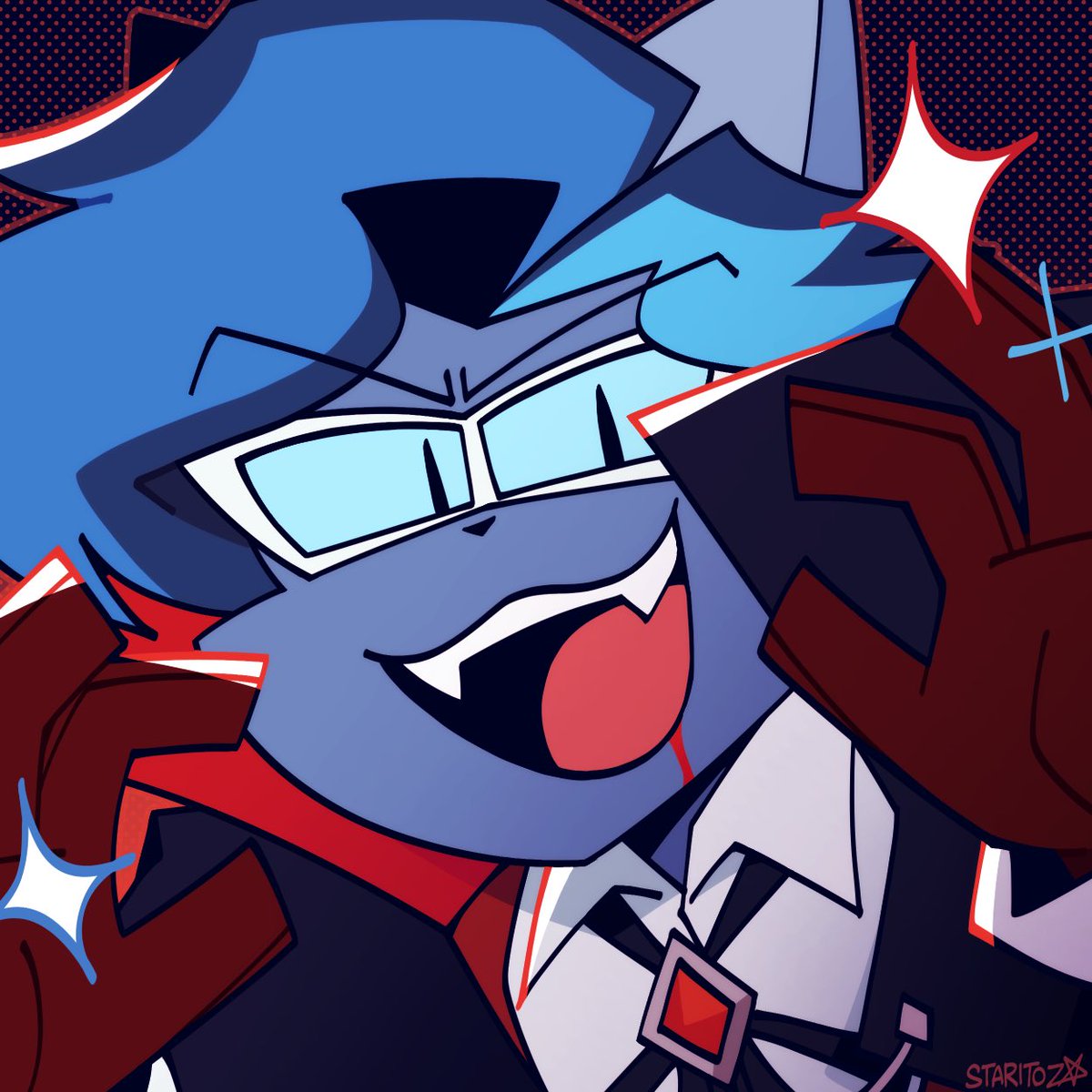 staritoz's tweet photo. TEAM VAMPIRES (Art Fight 2023 Icon) https://t.co/PkC2zuIxMI