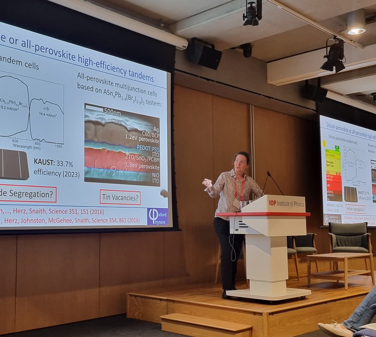 <a href="/GroupHerz/">HerzGroup</a> at PVSAT17! The photophysics behind the performance...