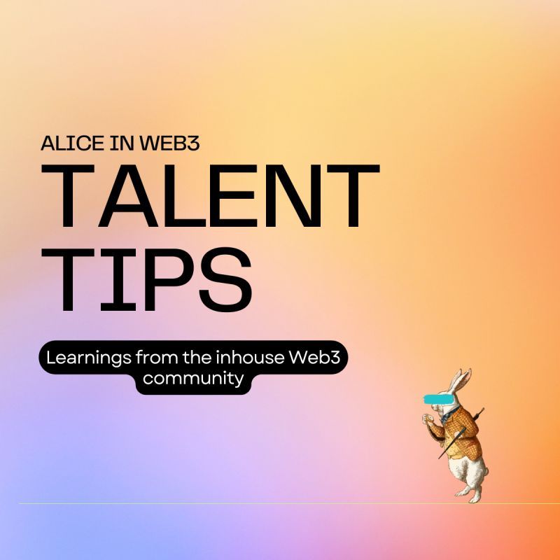 TheAliceinWeb3's tweet image. Use these #Talenttips and you will stay ahead of the competition!

Follow these streamlined approaches and leverage the power of #Web3 platforms to engage with a broader pool of talent and make yourself a standout recruiter! 🌟🎉

@TheAliceinWeb3 #recruiting
