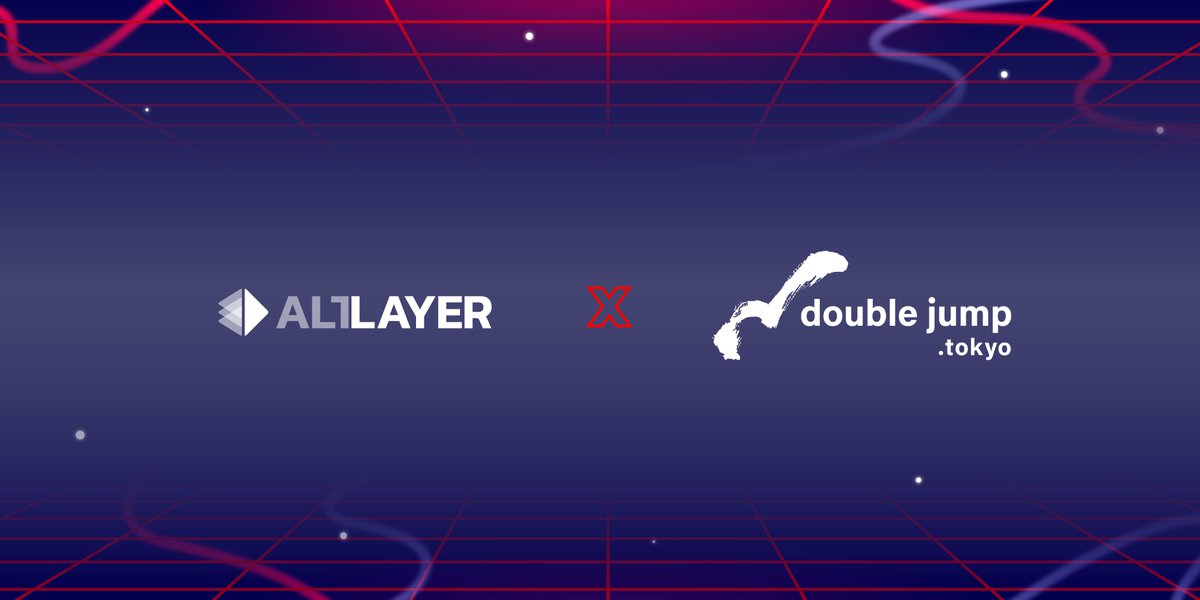 Honoured to team up with <a href="/doublejumptokyo/">double jump.tokyo株式会社</a>, whose work in creating games for Web3 is legendary.
Implementing rollups are the next natural step in accelerating the gaming experience - from builder to player. Let’s go! 🚀🚀

blog.altlayer.io/altlayer-partn…