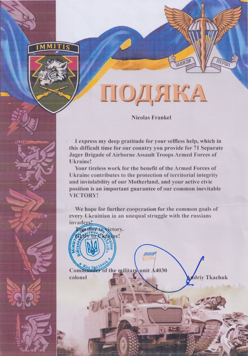 The best thing that came into my mailbox in a long time ❤️

#SlavaUkraïni ✊🇺🇦