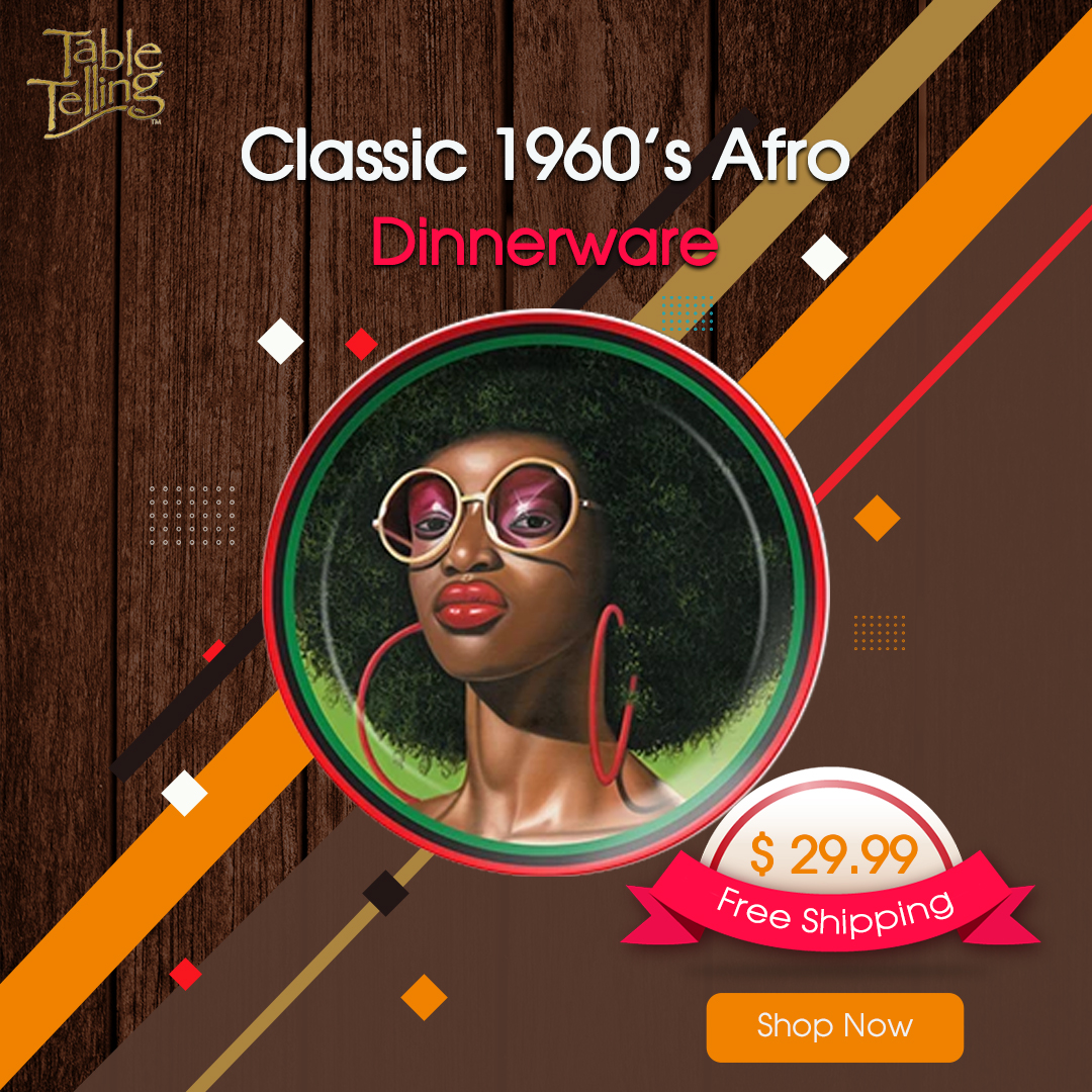 TableTelling's tweet image. Classic 1960s Afro Dinnerware

Hairstyles come and go, but the Classic Afro marked a new generation of movers and shakers. 

Buy Now: tabletelling.com/product/classi……

.
#dinnerware #dinnerwareset #dinnerwarecollection #dinnerset #product #tabletelling #dinning #dinningset