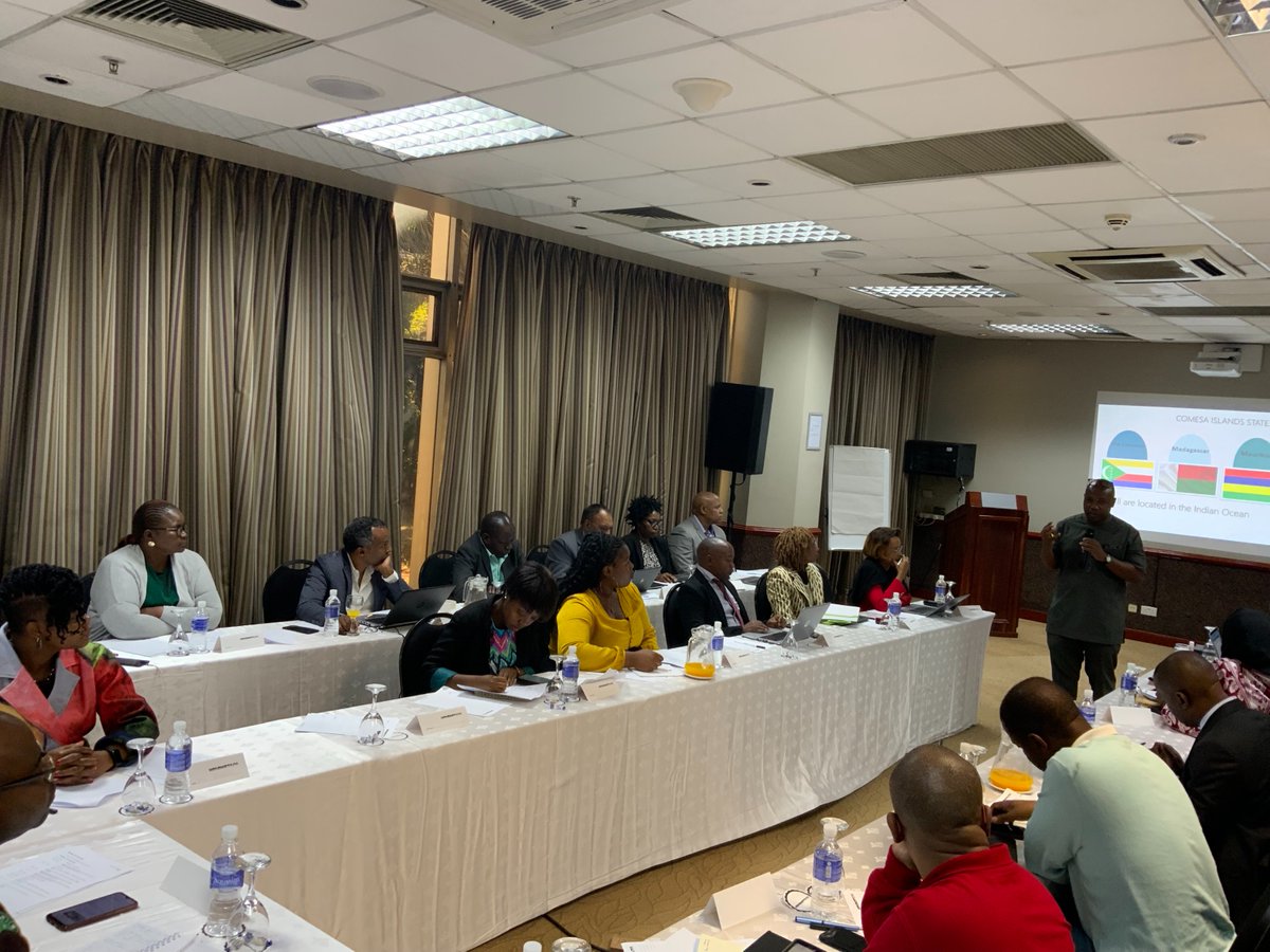 COMESA_GPS's tweet photo. What are the #ExpectedOutcomes of this Workshop?

✅Enriched &amp; validated reports on the Southern &amp; Islands Cluster Studies
✅Identified climate🔼 sensitive indicators to be incorporated in the #COMWARN System
✅Areas for COMESA programming identified through the studies. https://t.co/RA0EGWY2R0