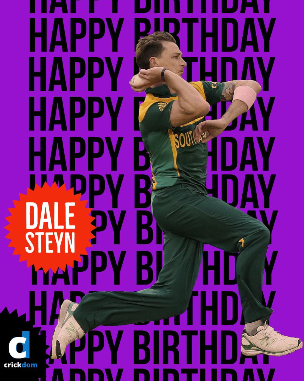 Dale Steyn - The legend, one of the greatest bowler in test history.

Happy Birthday  