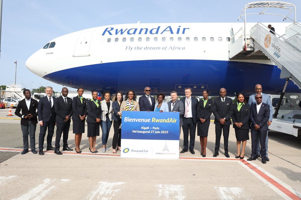 Congratulations <a href="/FlyRwandAir/">RwandAir</a> on a successful inaugural flight to Paris!

The flight, operated by Airbus A330-300 landed at the Charles de Gaulle Airport today and marks the start of another direct link to Europe for tourism and trade opportunities.

#VisitRwanda🇷🇼