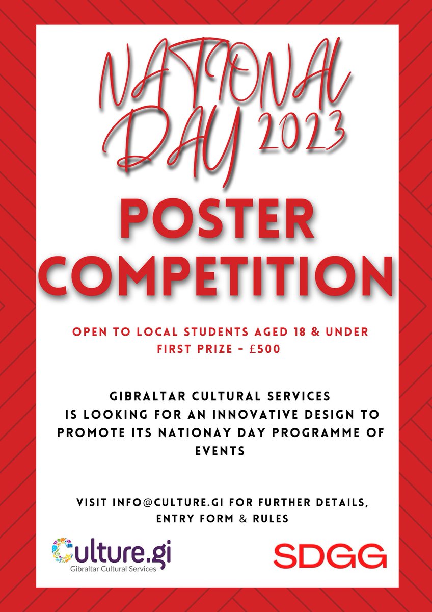 The deadline for this year's National Day 2023 Poster Competition is this Friday 30th June.