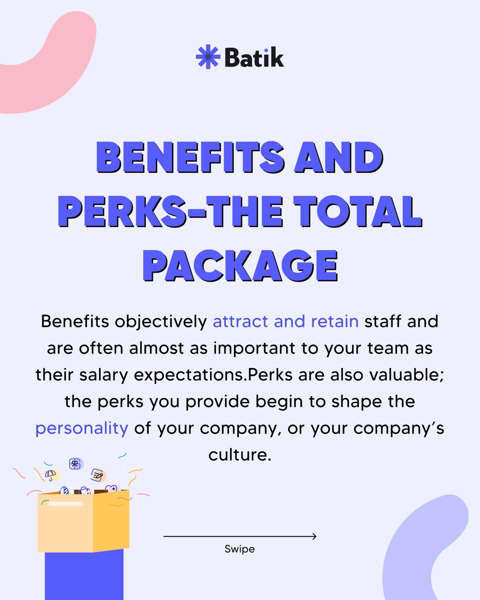 perks_tech's tweet photo. Understanding the distinction between perks and benefits is crucial for employees and employers alike.✅ 

#batik #perks #employeebenefits #humanresources #employees #employeeexperience https://t.co/itwIAGDVps