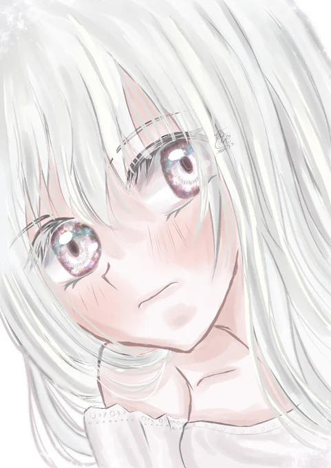 #ほっぺの斜線は可愛い私の描くほっぺの斜線は控えめだけど可愛いよ! 