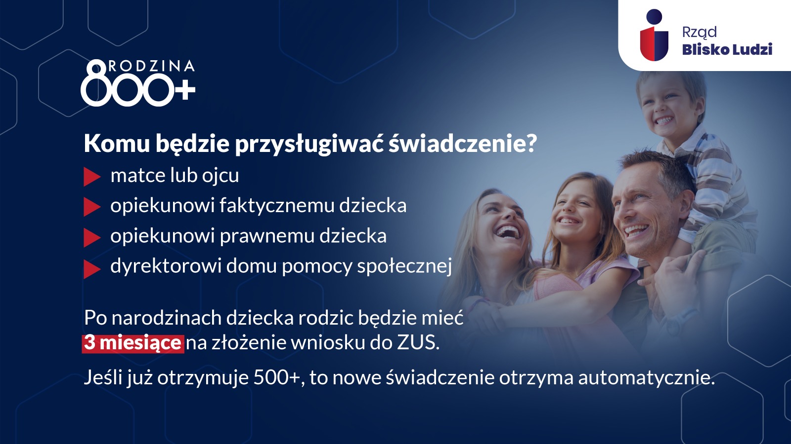 Grafika dotycząca Programu Rodzina 800+.