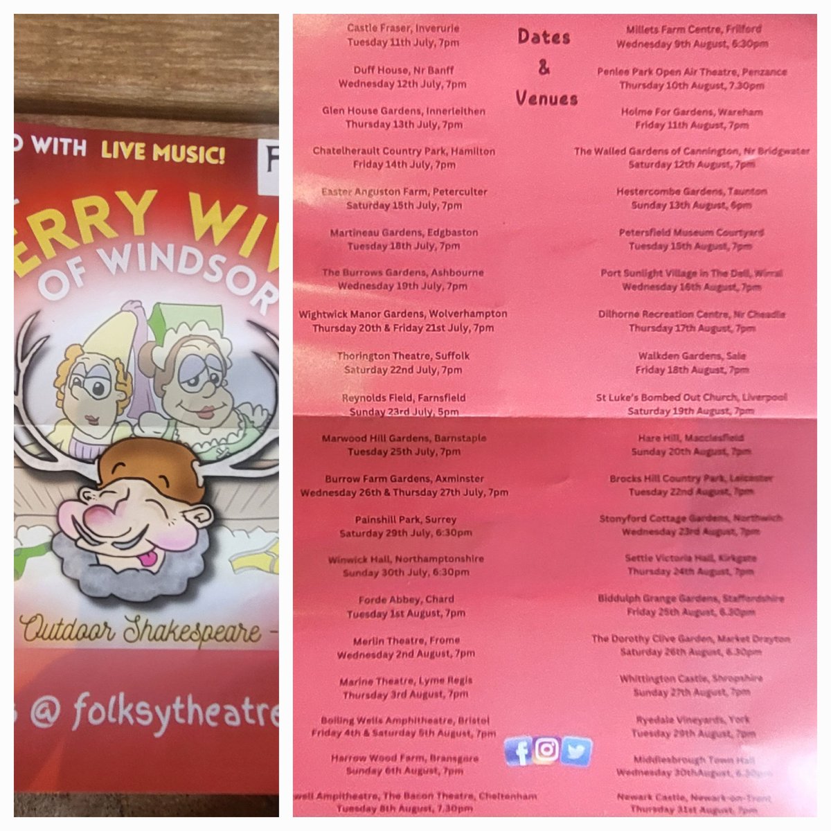 J_Lyn2012's tweet photo. Anyone fancy Shakespeare on tour .. I can't believe it  but there are 4 different locations only a short drive away! wow...  https://t.co/Z9GKxVPvk0
I've only ever seen Shakespeare at outdoor venues incl London Zoo &amp; Ashton Memorial... https://t.co/S473xusCEM