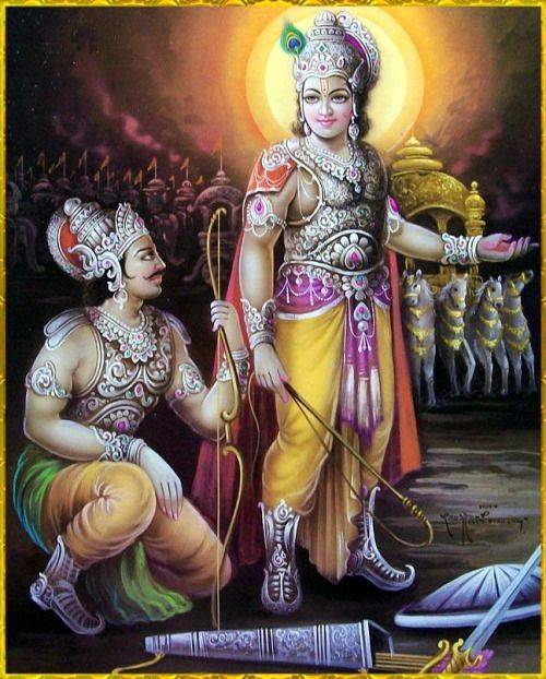 'Without caring for success or failure, happiness or distress, loss or gain, rise up and do your duty.' #Bhagavadgita