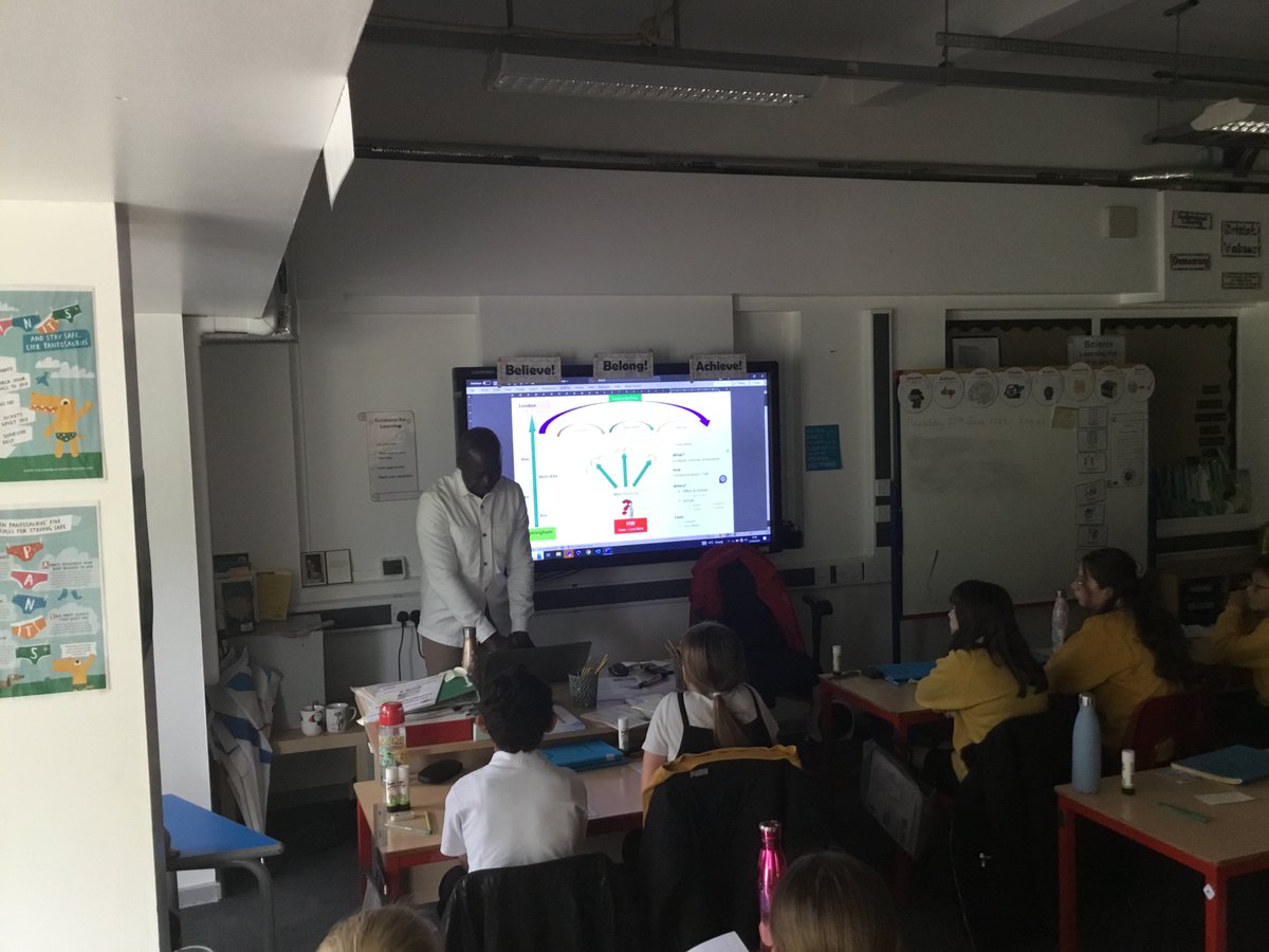 HenryWhipple1's tweet image. Thank you to Mamoudou’s father for explaining to Year 6 how he uses technology to help him communicate more effectively in his role as a career advisor #stemweek @NST_forschools