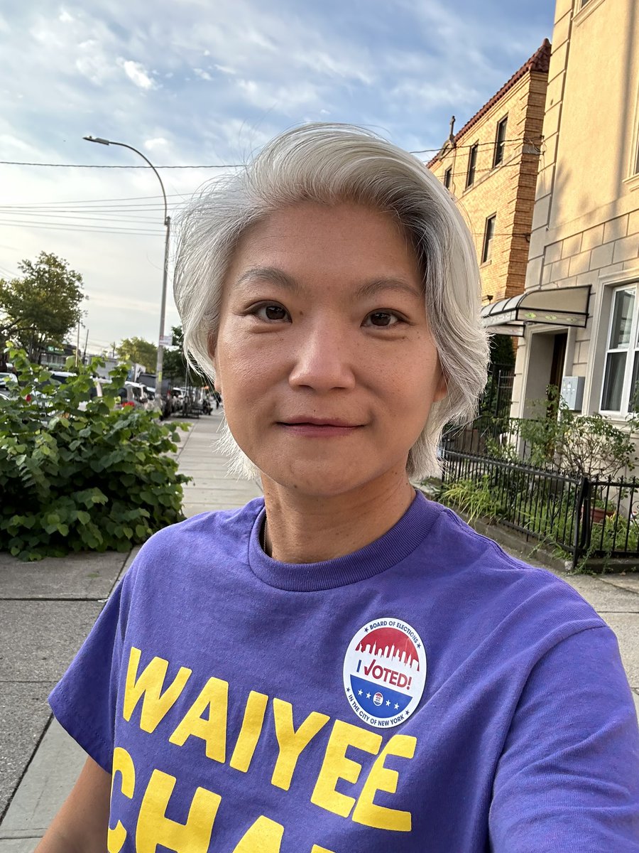 Today is the day! I’m proud to vote for <a href="/wyc4nyc/">Wai Yee Chan 陳偉儀</a> and have strong representation in City Council. Polls are open 6AM-9PM! Vote!