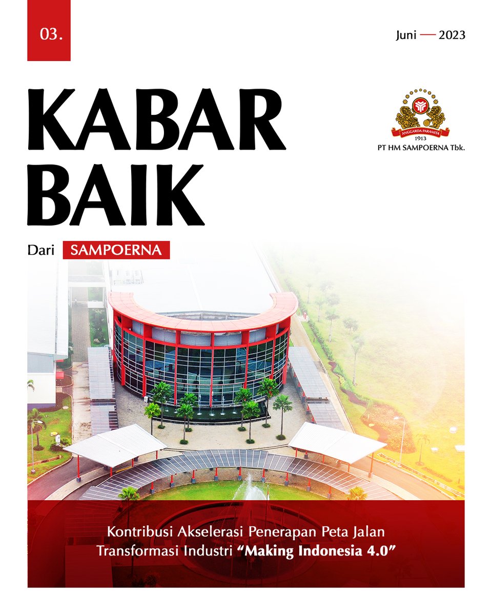 InsideSampoerna's tweet photo. Sampoerna, melalui investasi jangka panjang dan penciptaan inovasi yang berkelanjutan, mendukung program pemerintah dalam akselerasi penerapan peta jalan transformasi industri “Making Indonesia 4.0”. https://t.co/Bmih4Mw9wT