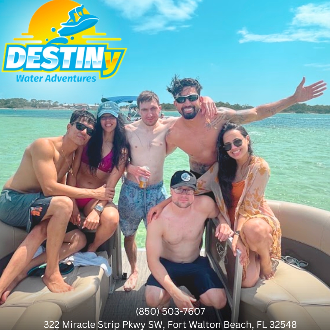 ☀️🏝️  Ready to level up your #SquadGoals? Conquer the ultimate summer adventure at #Crabisland  with #DestinyWaterAdventures!

📞 (850) 503-7607
#CrabIslandDestin #JetskiRentals #BoatRentals #Destin #FortWalton #OkaloosaIsland #SunsetCruise #TrendingNow #TodoInDestin