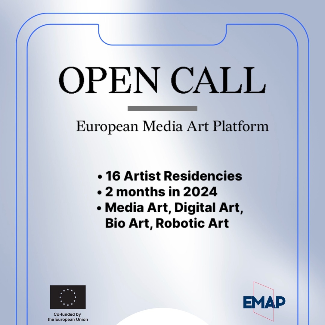 Reminder! 🗣️: European artists or collectives can apply with a project proposal for an EMAP Residency in 2024. The artists will be collaborating with an artist of their choice or an artist local to the host institution. call.emare.eu Deadline: September 12th, 2023