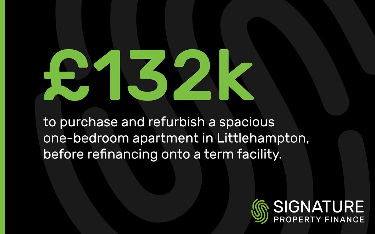 We assisted a #propertydeveloper with #propertyfinance of £132k for the purchase, refurbish and refinance of a property in Littlehampton, making sure there were no delays to the project - signaturepropertyfinance.co.uk