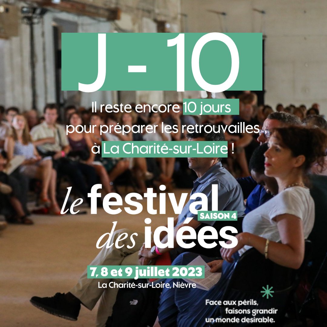 festival_idees's tweet photo. ⏲ Il reste encore 10 jours pour préparer les retrouvailles à La Charité-sur-Loire !
Retrouvons-nous les 7, 8 et 9 juillet.
Inscription et soutien : https://t.co/NJ0EU6QaTU
#lfdi2023 #fdi2023 https://t.co/PMp40M4eVL