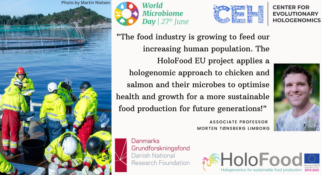 #Microbes play an essential role in our #food 🦠🐟🐓 The food industry is growing to feed our increasing population. @HoloFood_EU applies a #hologenomic approach to #salmon, #chicken and their #microbes for a more #sustainable #FoodProduction in the future! #HorizonEU #Food2030EU