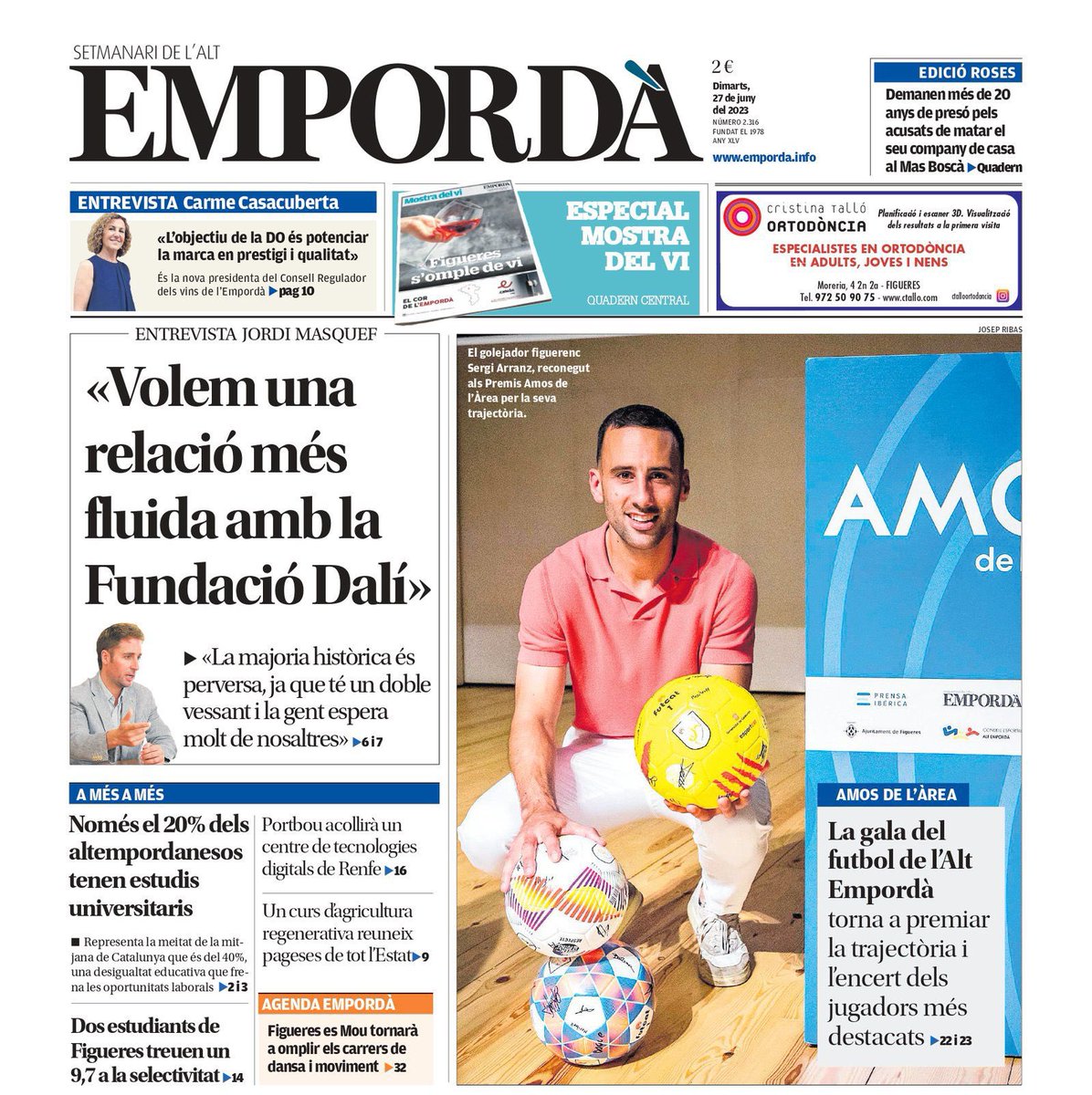 Bon dia!
Avui trobareu la meva entrevista al Setmanari <a href="/emporda_info/">EMPORDÀ</a> 

#Figueres #AnemPerFeina