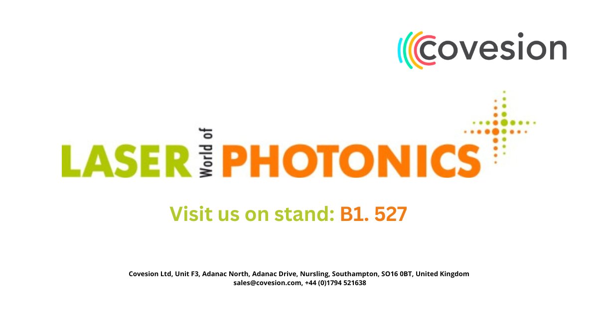 _Covesion's tweet image. We are all set up and ready for this year's Laser World of Photonics, running from today until Friday here at the Messe München, Germany. We look forward to seeing you on stand B1.527!

#_Covesion #electroniccontrol #LASERWorldofPHOTONICS #WorldOfPhotonicsCongress #PhotonicsWorld