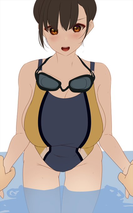 「もう!ちゃんと前を向く!
 ほら溺れちゃうよ!!」
「ほひぃ…!」 