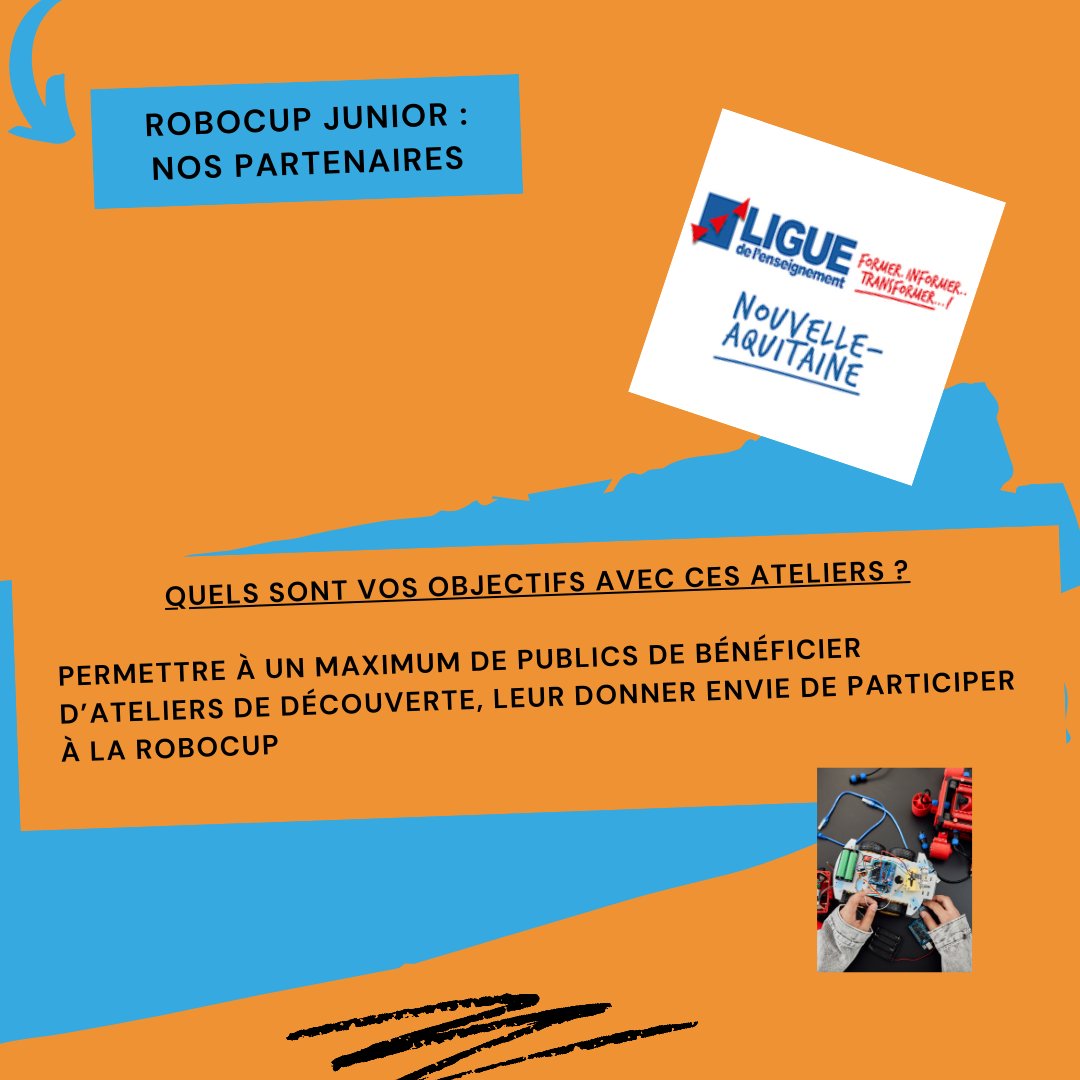 🤖 #RobocupJunior : Coupe du Monde, retrouvez nos partenaires !

Tout le weekend du 8 &amp; 9 juillet, vous pourrez assister aux compétitions, mais aussi profiter des ateliers &amp; animations proposés par nos partenaires 😍

Aujourd'hui, c'est @ligue_na qui se présente ! 🤩

#robocup