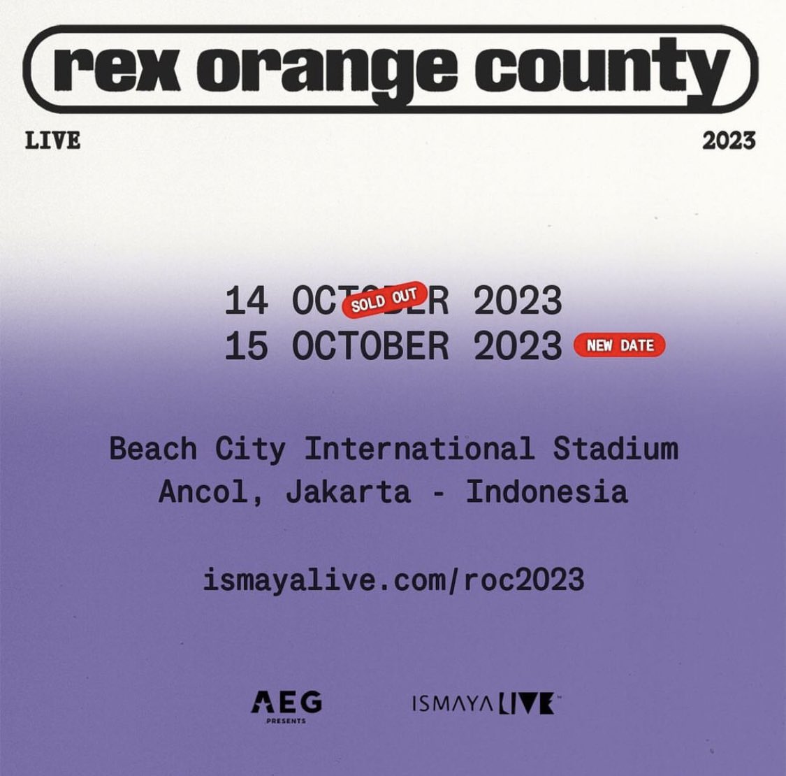 dimasluhurs's tweet photo. #WTS 2 tix ROC | Fes 1 | 15 Oktober 2023. Silahkan DM yg berminat https://t.co/6OEw0mlM0E
