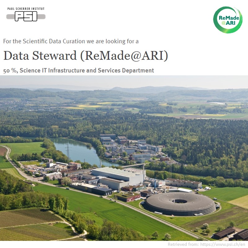 📢 There is a newly open position of Data Steward in the Data Curation Group at @psich_en in the context of @RemadeatARI.
👀 psi.ch/en/pa/job-oppo…
@AlunAshton #opportunity #circulareconomy #materialsscience #datamanagement #bestpratices #dataquality #research #project #Europe