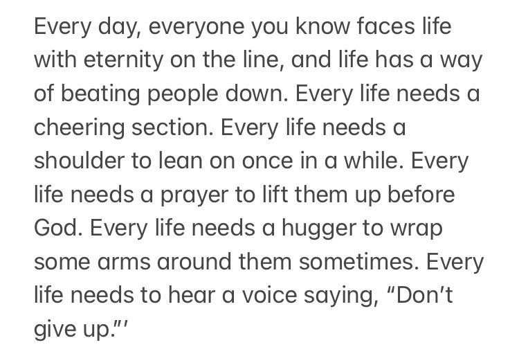 #encourageOneAnother