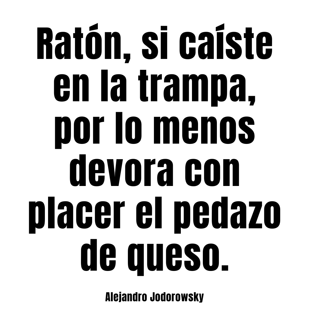 alejodorowsky's tweet photo. Si caíste en la trampa... https://t.co/cvT1BiV065