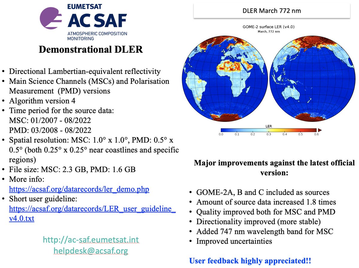 DLER v4 available in demonstrational mode (acsaf.org/datarecords/le…). Much more input data -> more reliable, more accurate and more stable. An additional wl at 747 nm. User guide: tinyurl.com/3pshh7fx. Please, give feedback, we appreciate it a lot.