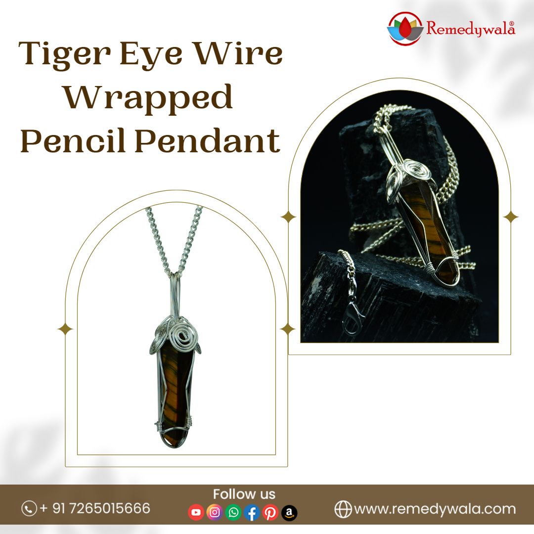 Adorn yourself with the mesmerizing beauty of this Tiger Eye wire-wrapped pencil pendant

🌿✨💫 #TigerEyePower #CrystalPendant #GemstoneJewelry'

Buy Now: shorturl.at/advF5

#TigerEyeJewelry #WireWrappedPendant #CrystalPendant