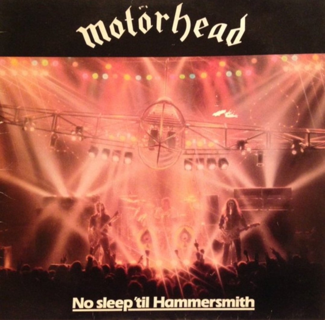 June 27, 1981. The album called 'No Sleep 'til Hammersmith' is released.  It is the first live album by the band MOTÖRHEAD, released through Bronze Records.  It reached #1 in the UK album charts.