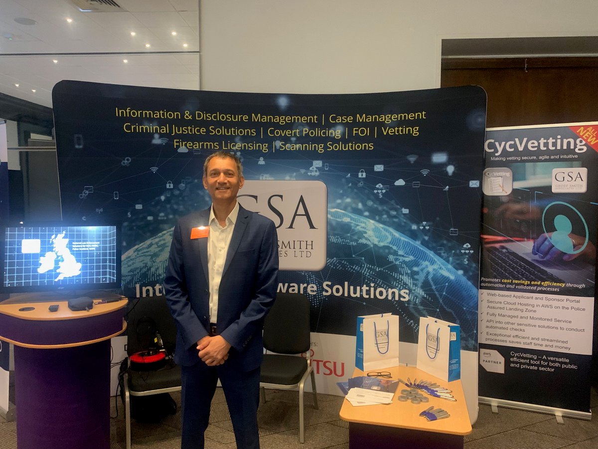 GSA are amongst police colleagues at the National Vetting Symposium 2023. Led by the National Police Chiefs Council and College of Policing it is being held at the Holiday Inn, Peterborough over the next two days.
Come and visit us! #nationalvettingsymposium
