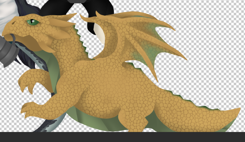 Have this lil chonker dragon I finished today :3