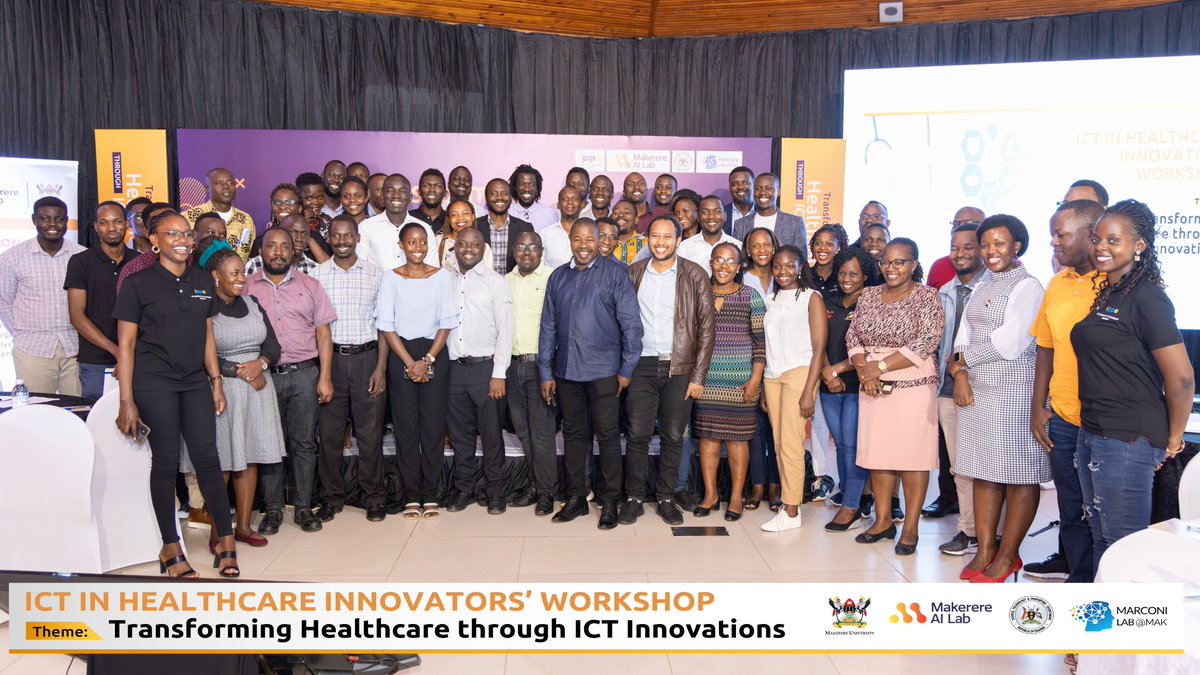 LaneUganda's tweet photo. ICT IN HEALTHCARE INNOVATORS WORKSHOP.
Technology has the potential to fundamentally transform and strengthen delivery in healthcare service.
#makerereuniversity, #makerereAILab, #marconilab@mak,#sciencetechnologyandinnovationsecretariat
covered by #laneproductionug https://t.co/kvKIYMRc1r