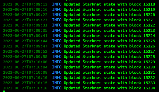 florettagab's tweet photo. my starknet node full sync https://t.co/I6SWRxNegM
