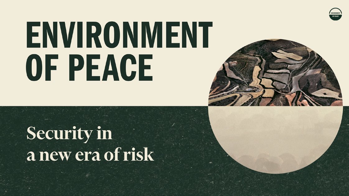 SIPRI's major report #EnvironmentOfPeace presents a series of recommendations primarily aimed at governments and institutions, which, if implemented, will help take humanity towards an environment of peace.  Find out more at ➡️environmentofpeace.org