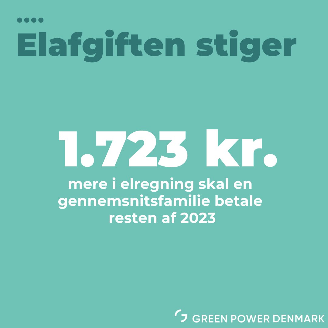 Det bliver dyrere at bruge grøn strøm fra 1. juli😧 Vi opfordrer politikerne til at gøre den midlertidige sænkelse permanent greenpowerdenmark.dk/nyheder/elafgi… #dkenergi