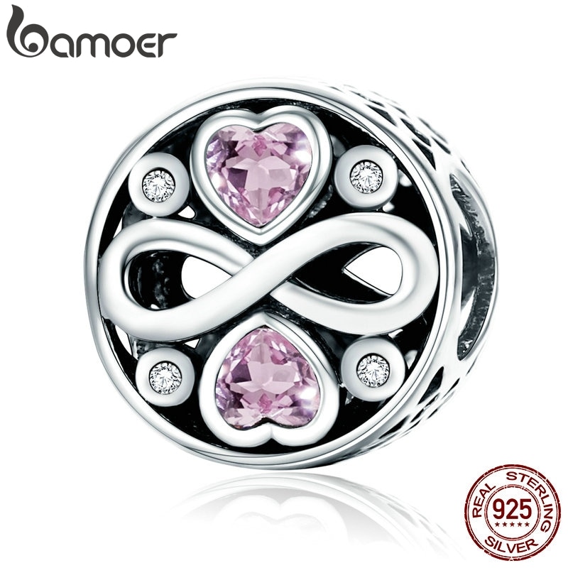 SchmidtSil93967's tweet photo. Capture the essence of love with Bamoer 925 Sterling Silver Infinity  Love Pink Heart Crystal Beads! 💖 These charming beads are designed to  fit charm bracelets, adding a touch of romance and sparkle to your  collection.💞♾#Bamoer #SterlingSilver #Silverjewelry #Silber925 https://t.co/kwsllLyH3v