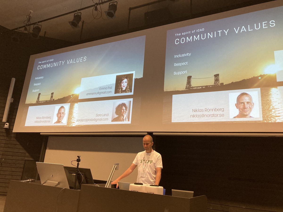 ICAD2023 begins with a general chair’s @noisource welcome message!!! “Sonification for the Masses” @linköping univ, Sweden!! auditorydisplay #sonifytheworld #auditorydisplay #conference