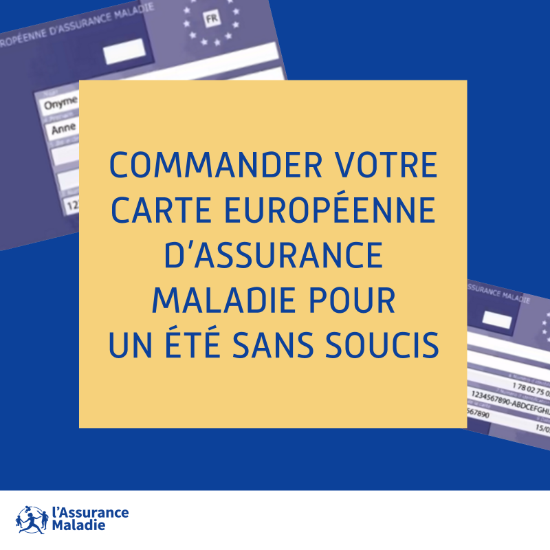 Assur_Maladie's tweet photo. #ÉtéSansSoucis | A l'approche des vacances, ayez le bon réflexe pour lors d'un séjour en Europe 🇪🇺

Vous pouvez dès maintenant commander votre carte européenne d'assurance maladie #CEAM sur votre #CompteAmeli 👨‍💻