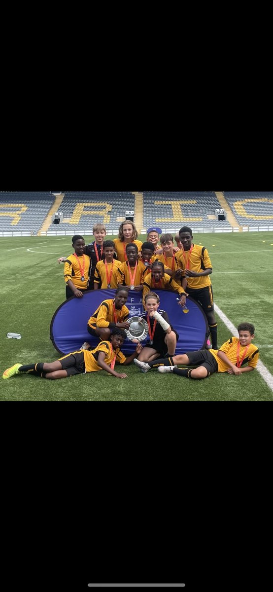 FootballCroydon's tweet photo. The treble is complete 🙌🏻 Congratulations to the under 12 boys team on being crowned National Champions on Sunday after a 7-0 win in the final👏🏻👏🏻👏🏻 These boys have won the London Cup, South East Trophy and now the Nationals. A historic season from such a talented squad 🏆🏆🏆 https://t.co/mOgK4vjxaQ