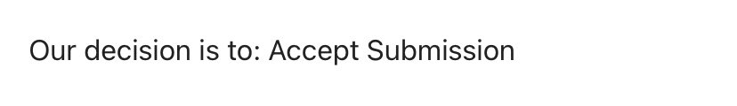 1st submission - December 2021

2 journals, 5 reviewers and 3 editors later

*TODAY* - paper accepted 🎉🎉

It’s been a journey 😅