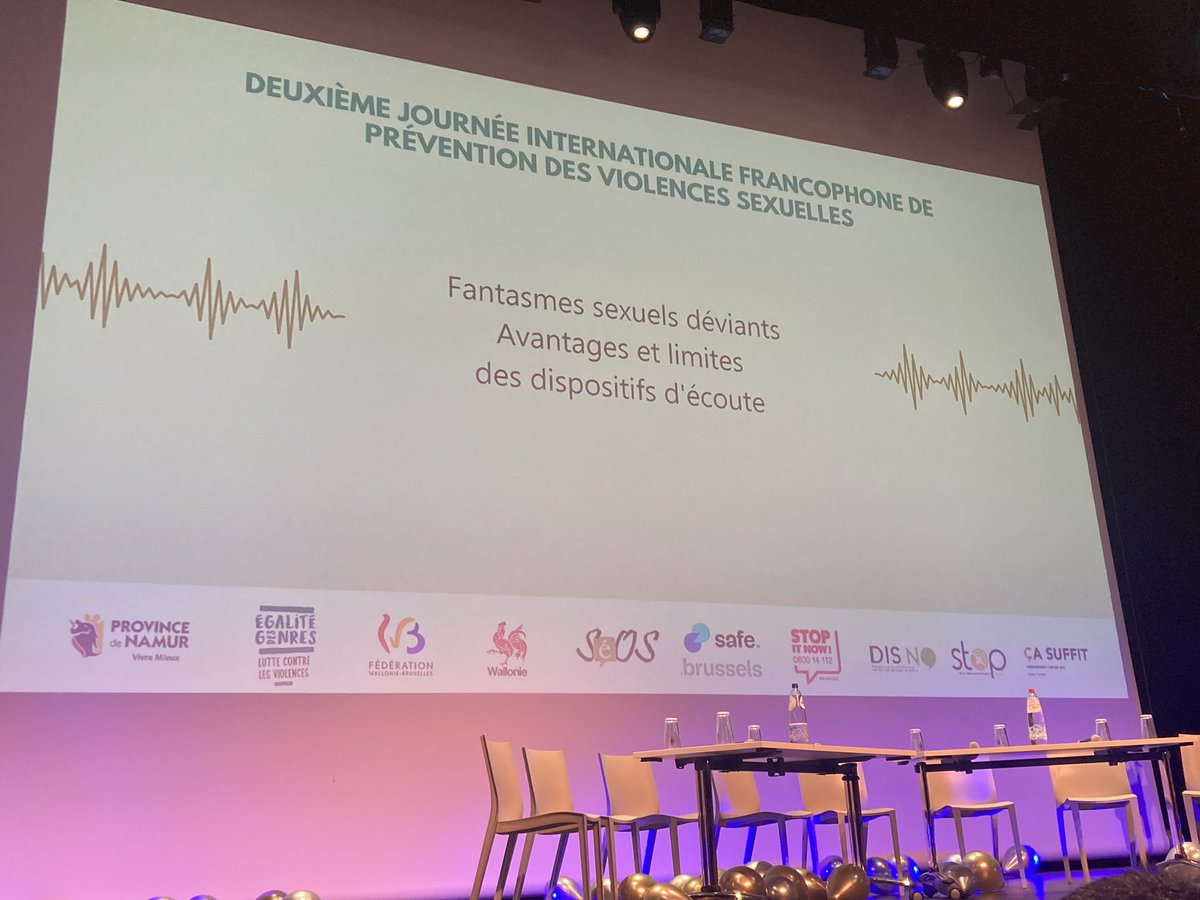 2nd journée du consortium francophone pour la prévention secondaire des violences sexuelles, merci à nos collègues belges de @seos pour l’organisation @FF_CRIAVS @LacambreMathieu @AMoncany @CecileMiele